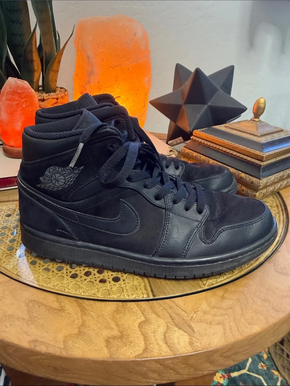 Nike Air Jordan 1 Mid Men's Sneakers - Black